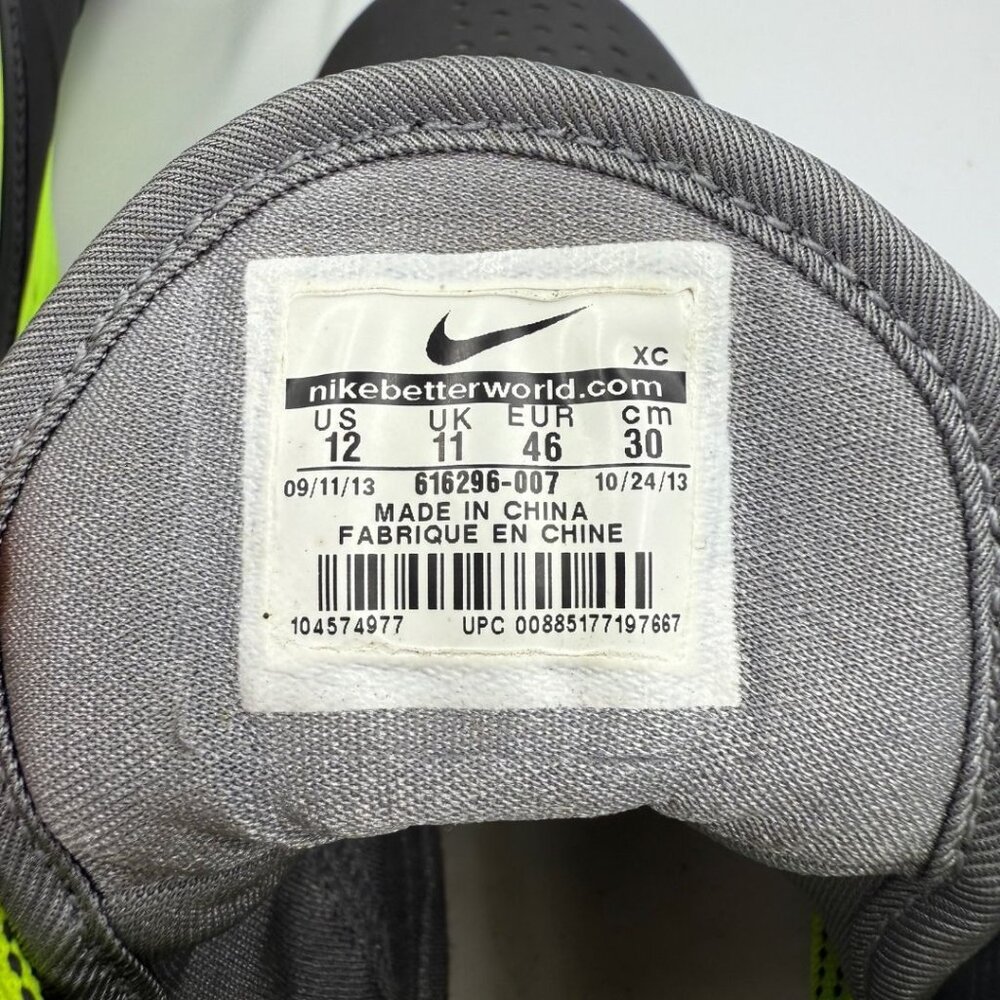 Nike Huarache Mid Football Cleats Black Volt Men’s Size 12 - Picture 5 of 6